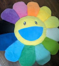 Happy colorful big flower plush