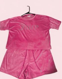 Juicy Couture Pink Velour pj set