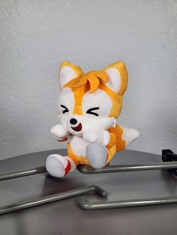 6.5" Sonic The Hedgehog Tails Fox Sitting Keychain Charm Plush