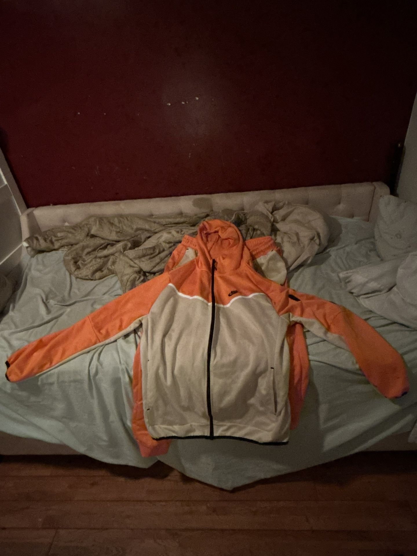 Nike orange and white tech
