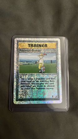 Reverse Holo Pokemon Breeder Pokemon card