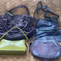 Purple Hand Bags  & Green Purse $40/1 