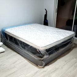 NEW FULL PILLOW-TOP MATTRESS AND BOX SPRING - 3PC
