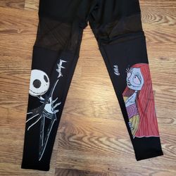 Nightmare Before Christmas Jack And Sally Leggings