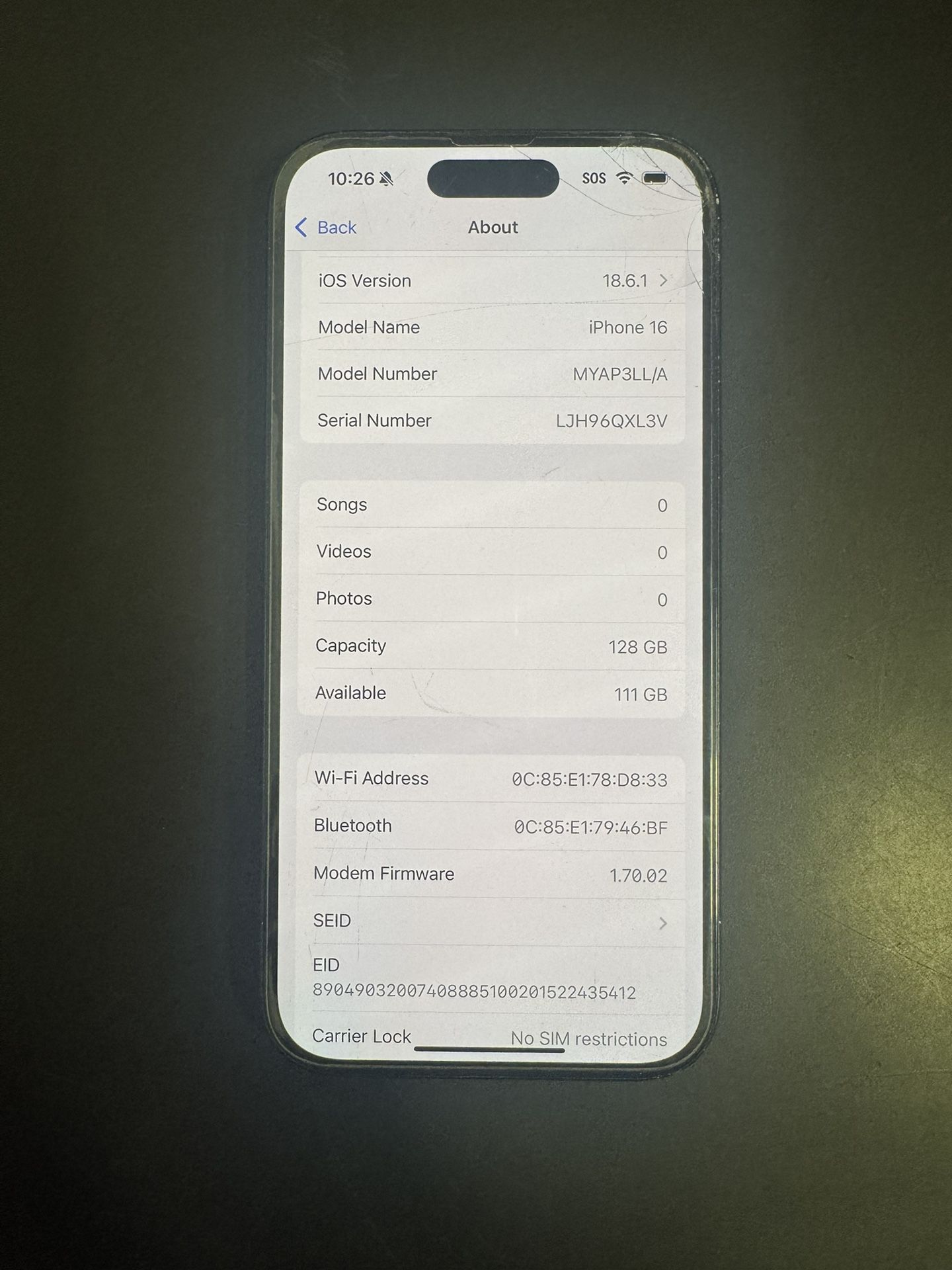 iPhone 16 128gb Unlocked 
