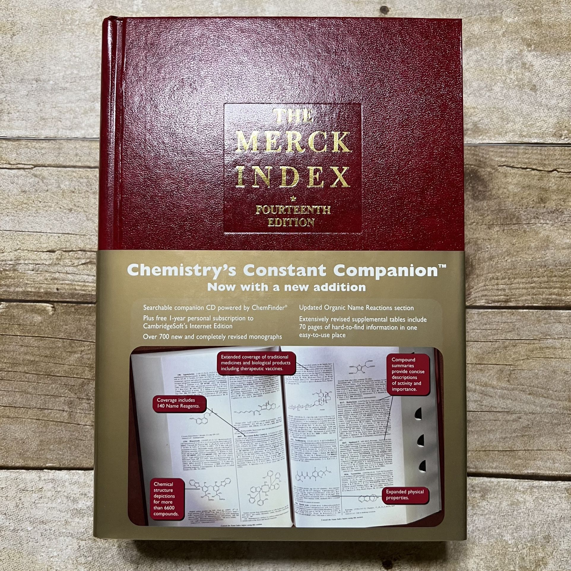 NWT The Merck Index Hardcover Encyclopedia
