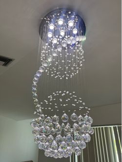 Modern crystal chandelier