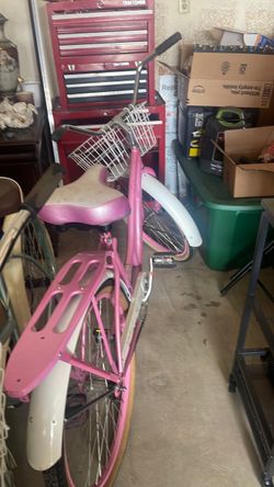Schwinn bike with basket and a back seat
