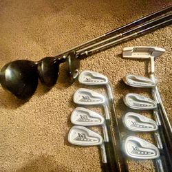Golden Bear Xs Tech Golf Irons 3-9,p, 1,3,5 Wood And Putter 