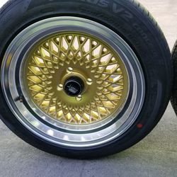4 wheel 15x8 4 Lugs 4x100 New rims and tires