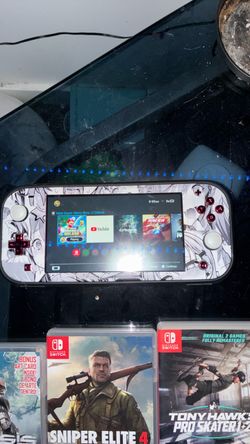 Nintendo Switch Lite with Anime Skin and Games