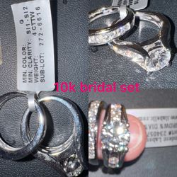 10k White gold Bridal Set LGD