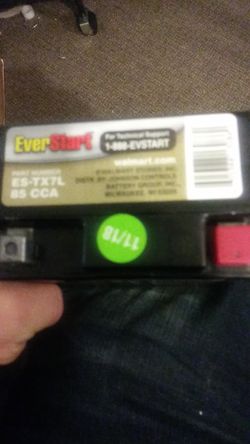 Everstart battery for a Motorcycle or boatboat