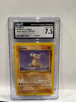 Cubone Pokémon Base Set 2 CGC 7.5