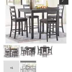 Bridson Counter Height Dining Table and 4 Bar Stools 