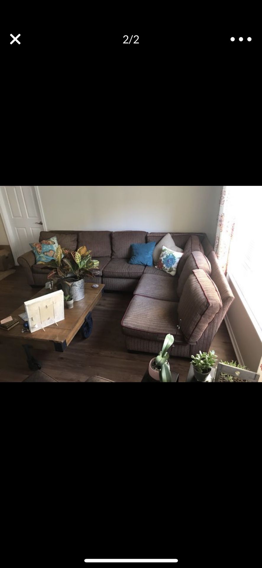 This is an original Brentwood sectional couch sofa from Arhaus Furniture, originally $5,500. I’m moving and won’t have the space for it. I’ve owned