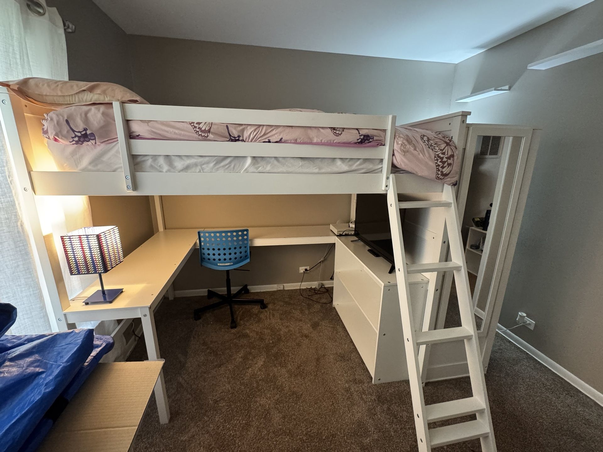 Full Size Loft Bunk Bed 