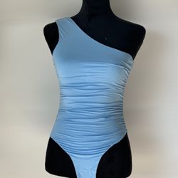 One Shoulder Bodysuit Size Small-M Stretchy 