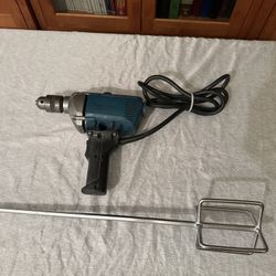 Makita 1/2 Drill With Paint Stirer And Mud Mixer Works Great  $45