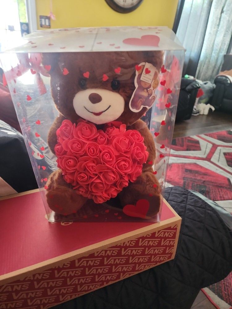 Teddy Bear With Flowers
