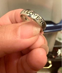Star Wars Lucasfilm Stainless Steel “I LOVE YOU” Ring – Size 7 – Official Licensed Jewelry