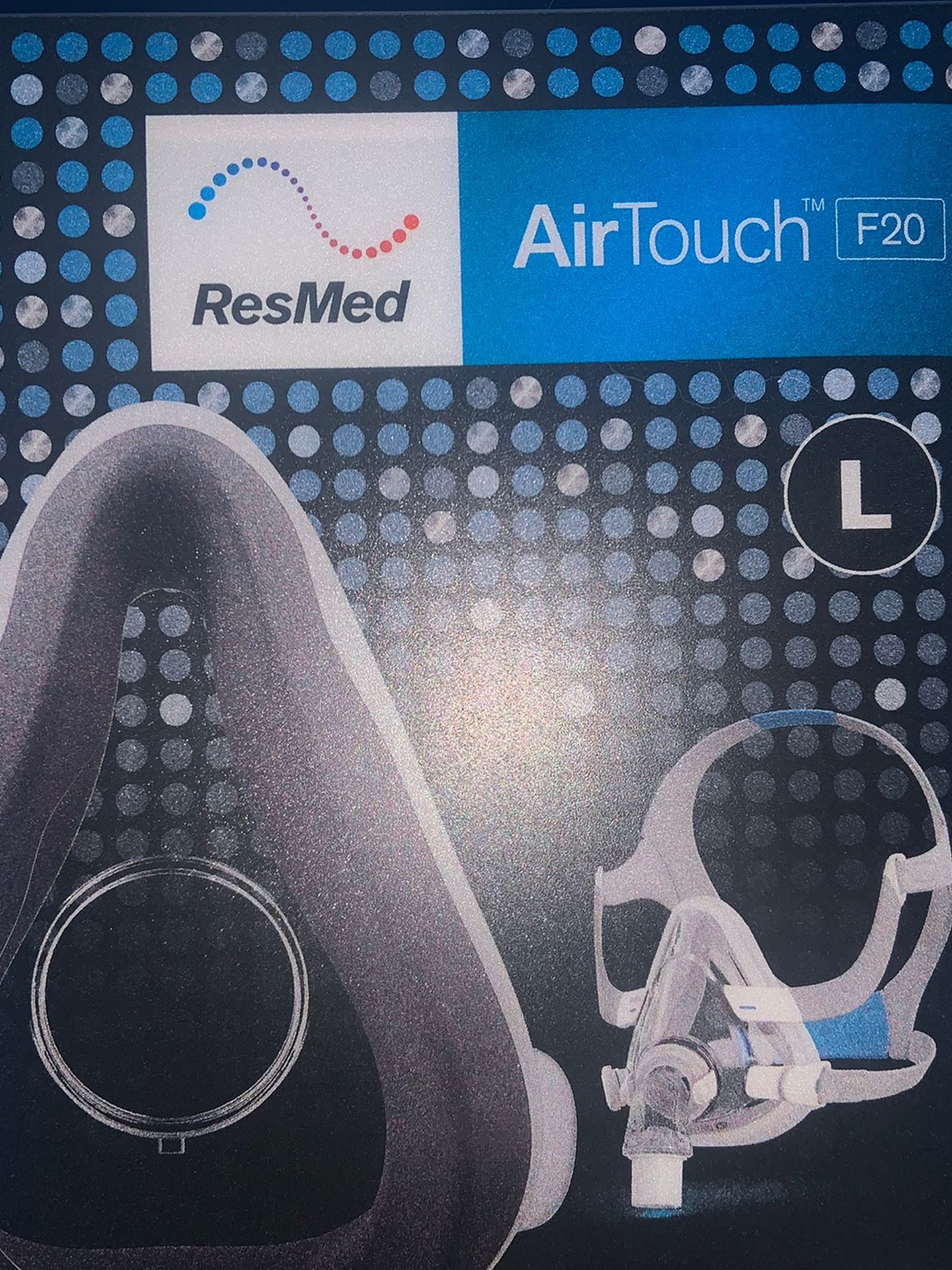 NEW... ResMed AIRTOUCH F20 MASK KIT... LARGE