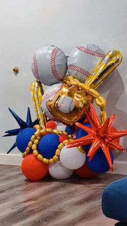 Baseball Balloon Bouquet - Party Decorations