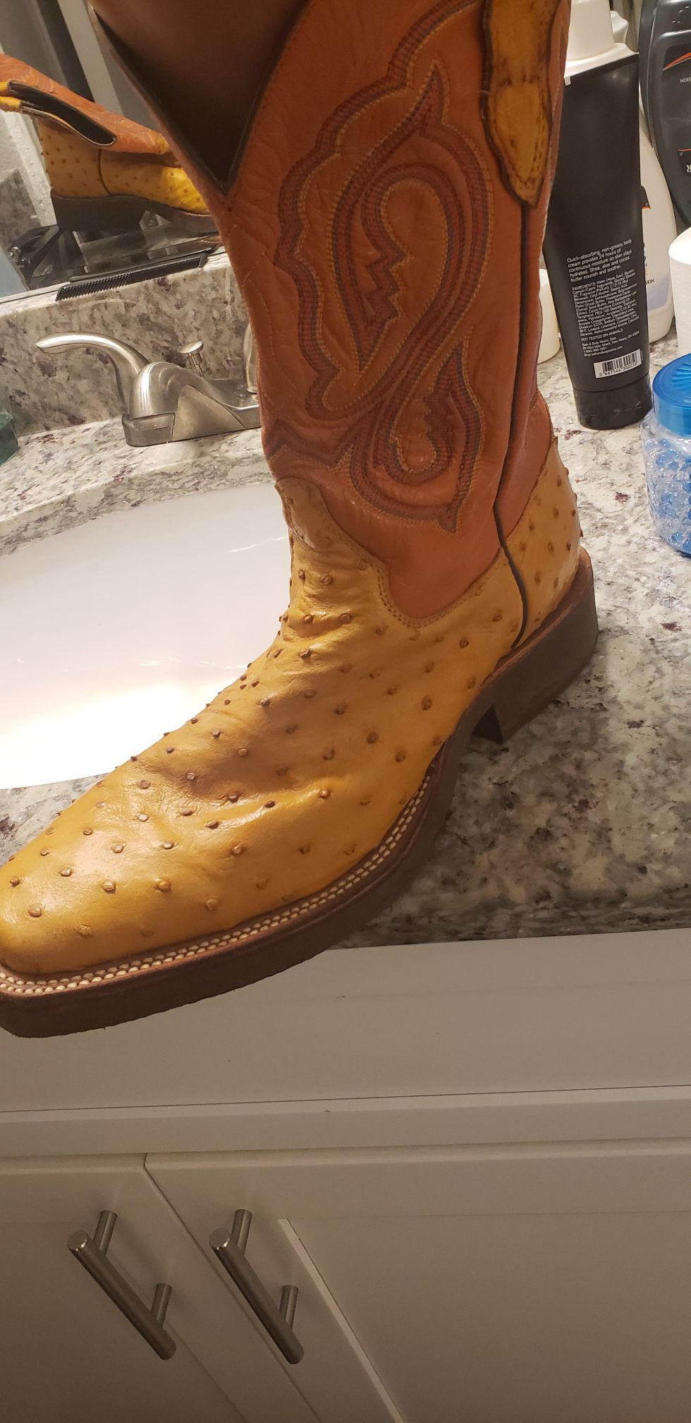 Genuine "Ostrich" Leather Boots