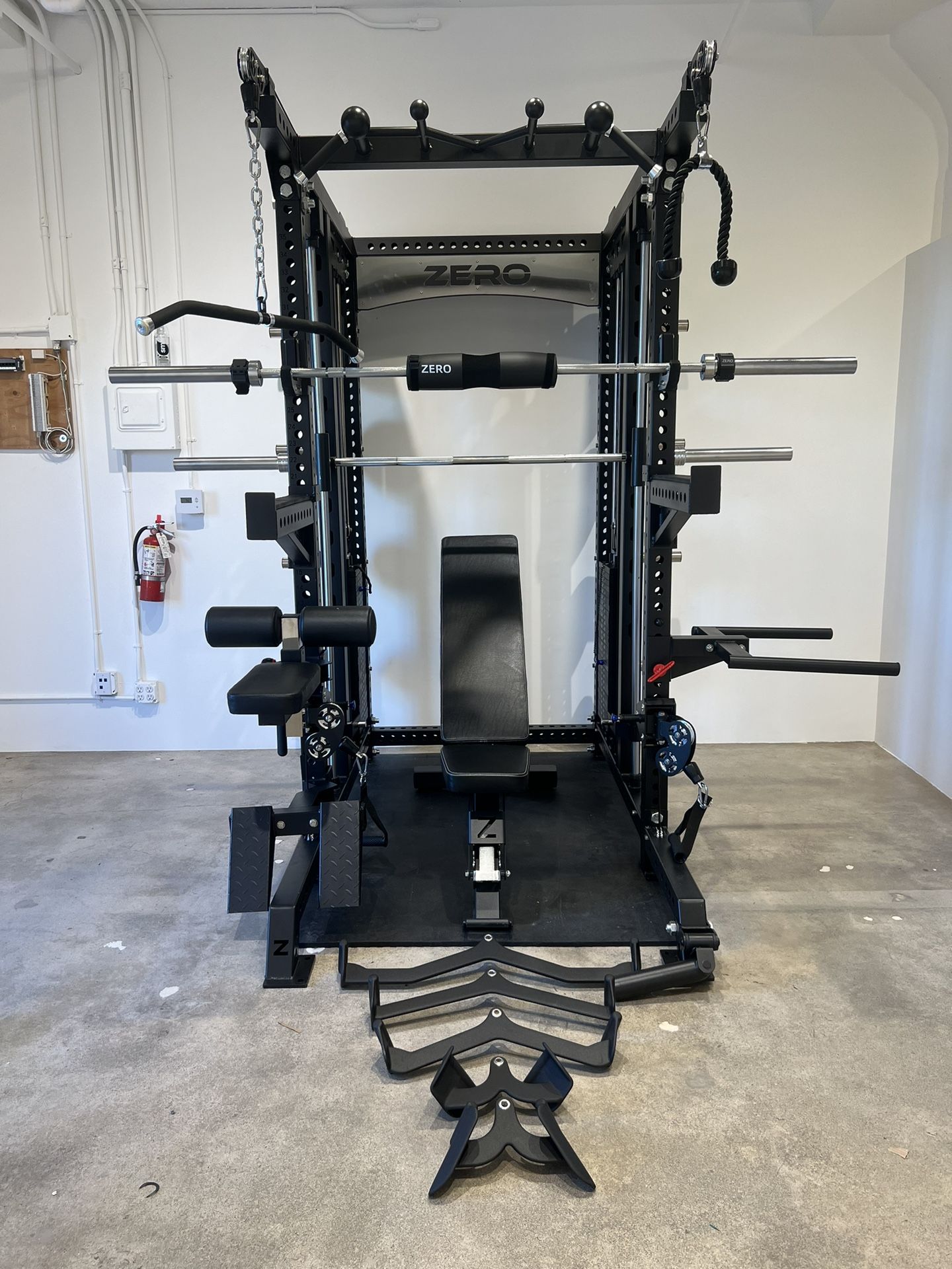 Smith Machine 500 | Adjustable Bench | 245lb Cast Iron Olympic Weights | 7ft Olympic Bar | Fitness | Gym Equipment | FREE DELIVERY/INSTALLATION 🚚 🛠️