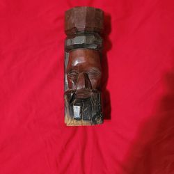 Vintage Tiki Totem Pole Statue
