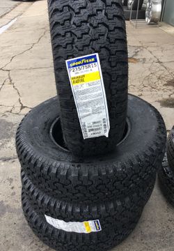 15” 235/75R15 4 good year wrangler