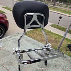 H.D. Quick On And Off Backrest/Gear Rack.