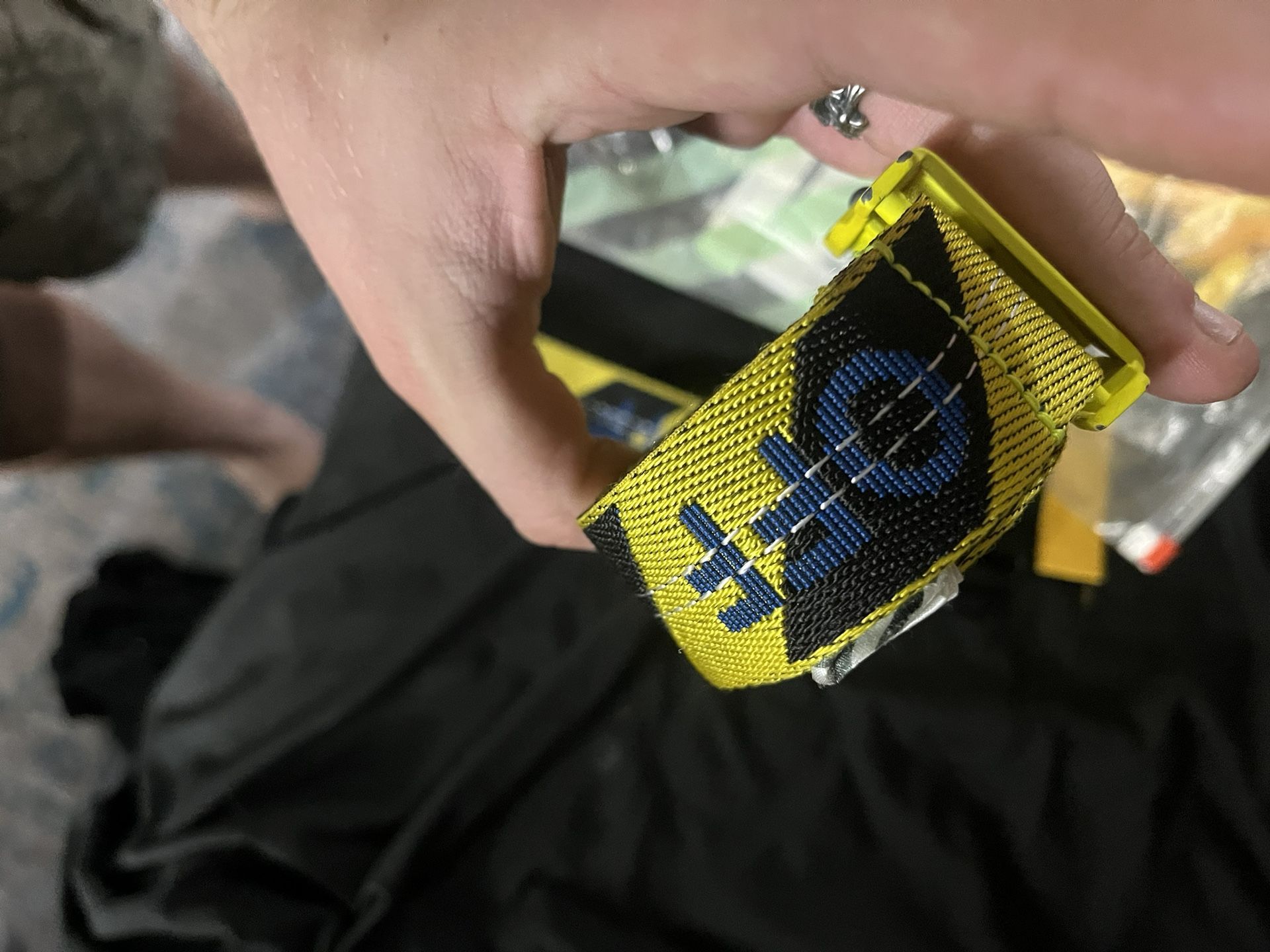 Off White Belt And Keychain