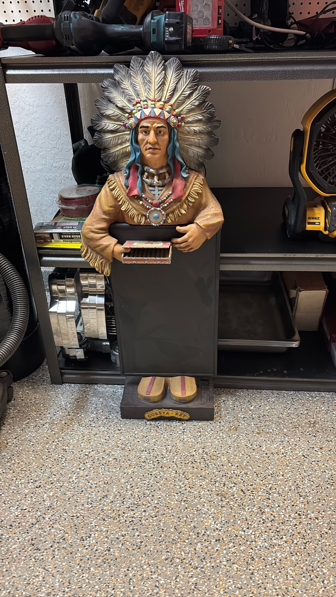 Cuesta-ray Cigar Indian statue