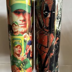 20oz Sublimation Tumblers  John Cena And Deadpool