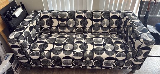 IKEA Black and White Sofa