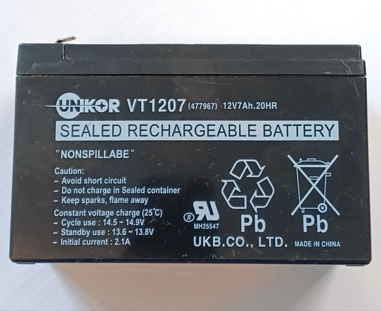 Sealed Rechargeable Battery 12 V