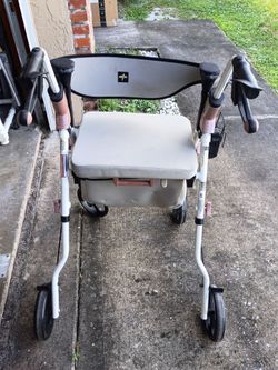 Adult Walker Deluxe W/Big Wheels & Basket