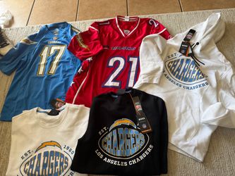 Nike, Reebok, Hugo boss San Diego chargers NFL jerseys, gear, not Herbert, rivers, Tomlinson, gates, seau, McConkey