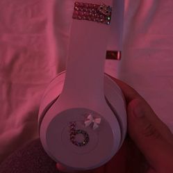 Bedazzled Beats Solos 4 With Warranty On It Already 