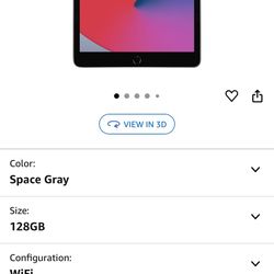 Apple iPad (10.2-inch, Wi-Fi, 128GB, 8th Generation) - Space Gray