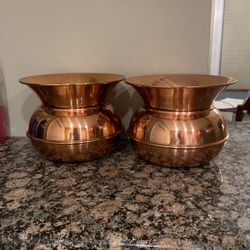 Two Copper Vases 