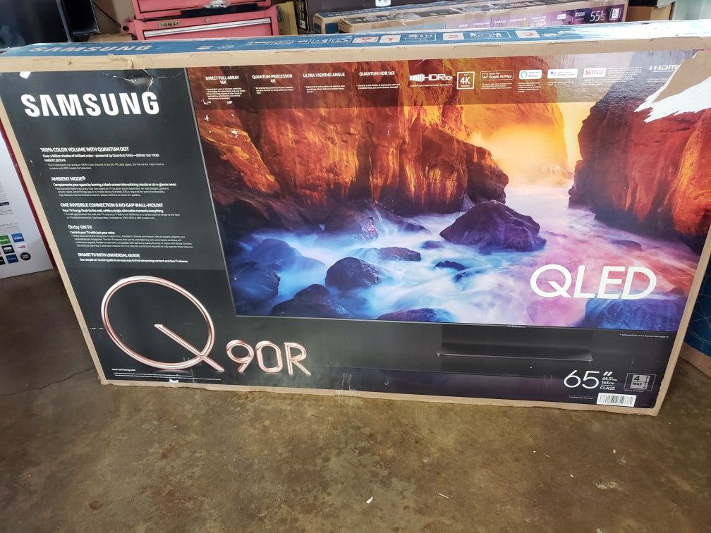 Tv Samsung 65", 4k, Q90R, Dynamic Cristal Color, 240 Hz, Excellent