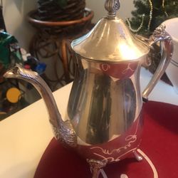Silver teapot
