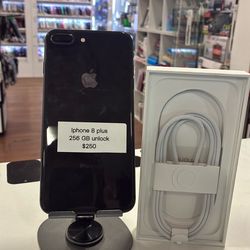 iPhone 8 Plus 256  GB Unlocked – Free Charger + Warranty!