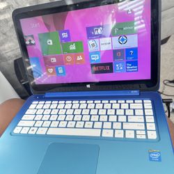 Blue HP Touchscreen Laptop