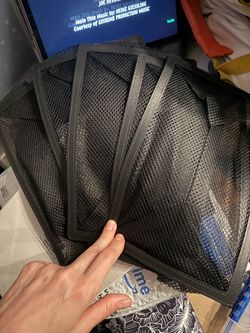 Set of 5 mesh floor vent traps designed to catch small items and keep debris out of your air ducts! Features: * Fits 6” x 10” floor registers * Catc