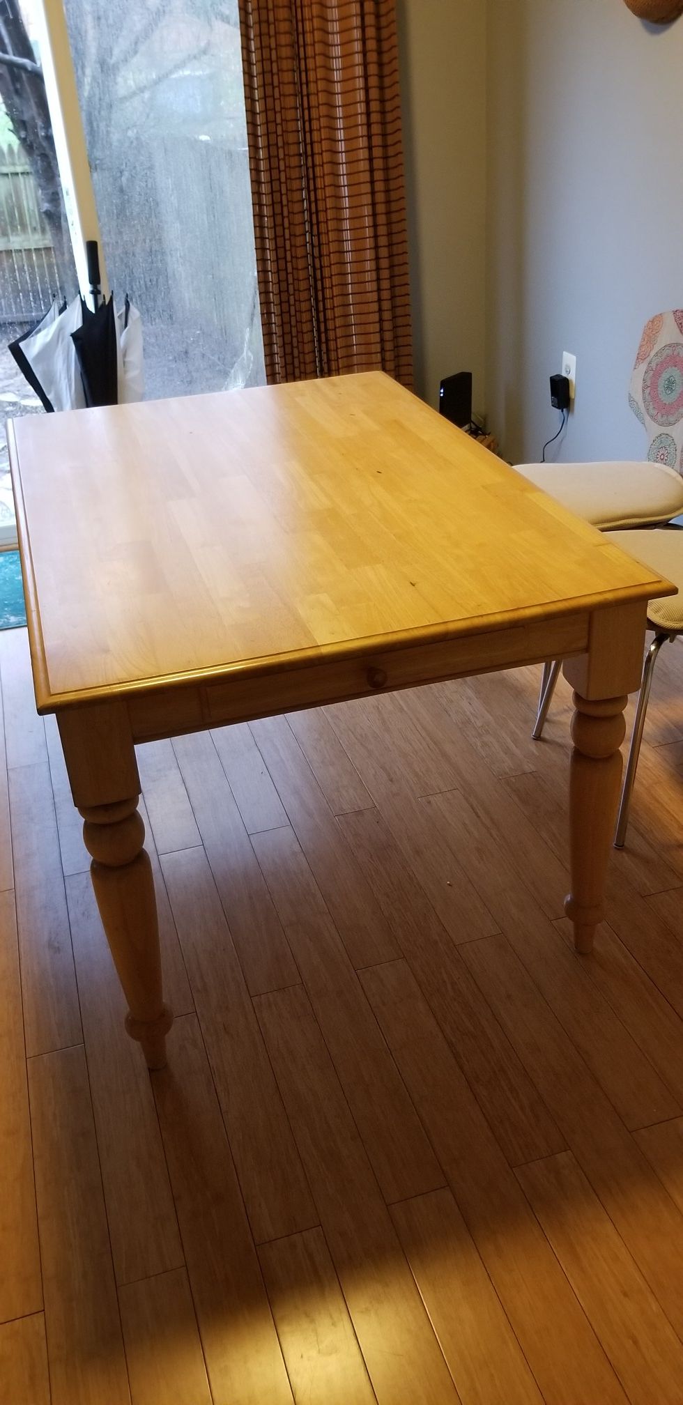 FREE-Farmhouse Style Butcher Block Table w/ Drawers