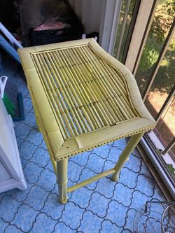 Bamboo Table 24 Inches Tall 21 Inches Long 16 Inches Wide $5