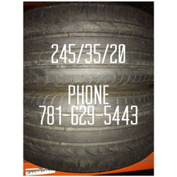 Used Tire For Sale 245/35/20 $50 each free mounting and Balancing